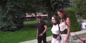 Public slaves whipped and fucked (Jeanna Fine, Lyen Parker)