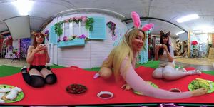 VR 360° Blogika with Friends on a Picnic - Vídeos Porno