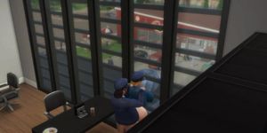 Big Ass Police Fucked While Husband is Outside