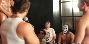 CLUB BANG BOYS - Amateur studs in group jerking and sucking