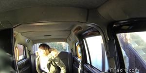 Fat busty amateur fucks in fake taxi