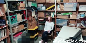Ginger Teen Gets Arrested and Fucked - MyShopSex