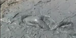 Girls Diving In Mud