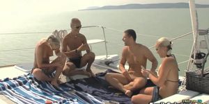 Euro Swingers Screw On A Sailboat And Swap Partners Under The Summer Sun