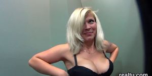 Gorgeous czech chick gets seduced in the shopping centre and rode in pov
