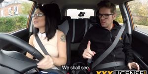 Young Rina Ellis Tries To Drive Car And Ends Up Fucking Her Driving Instructor