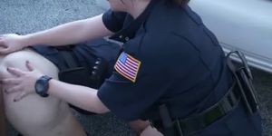 White Female Cops With Big Tits Sharing Suspects Big Black Dick
