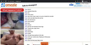 Obedient girl with big boobs on Omegle