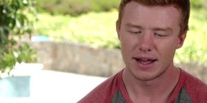 NEXT DOOR WORLD - Freckled ginger stud in solo masturbation