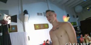 Boy sucking stripper at party - video 37