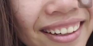 Vietnamese teen can’t stop smiling after seeing boyfriends dick