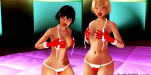 3D Hentai Hot Lesbian Christmas - FreeFetishTVcom