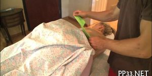 Pleasuring babe with massage - video 3