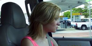 Teen hitchhiker banged and fully facialized