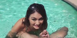 MOFOSNET - Puffy nipples gf anal bangs in pool (Kylie Sinner)
