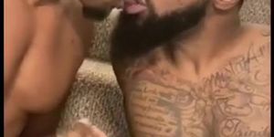Black Men Tongue Kissing