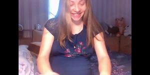 Random Pregnant Webcam Girl Highlights and Belly Movets