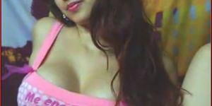 Sexy Indian Slut Bounces Perfect Tits On Webcam