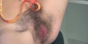 We Are Hairy - Shiki masturbates and orgasms in her chair
