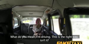 FakeTaxi Pink hair n wet pussy gets hammered