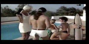 Ibiza poolside orgy with Helen Duval