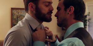 THE GAY OFFICE - Muscle hunks assfucking after office hours