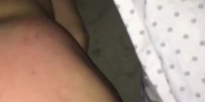 Drunk teen fisting gaping pussy and grinding on big dick