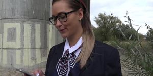 Czech School Girl Gives Ass For Money - Naomi Bennet
