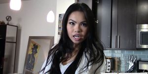 Asian real estate agent fucks her client during the showing (Cindy Starfall)
