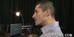 Flaming oral sex at the office - video 1