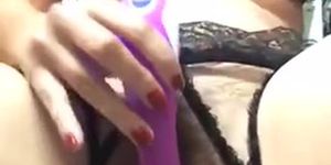 Busty Teen Fingering Her Hairy Pussy