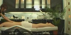 Japanese massage 03 - female masseuse with guy