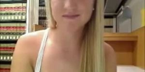 Homemade porn video produced in an American university by a blonde