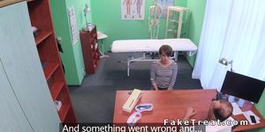 Short haired patient sucked doctors dick