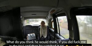 Naughty British babe pussyfucked by taxi driver