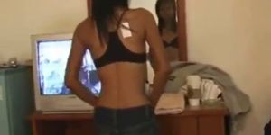Asian girl strips her lingerie off part5 - video 2