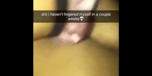Girl Fingers herself Hard on Snapchat