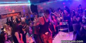 Slutty chicks get absolutely wild and undressed at hardcore party