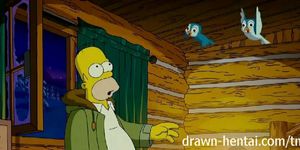 DRAWN HENTAI - Simpsons Hentai - Cabin of love