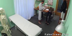 Costumed doctor fucks sexy blonde babe