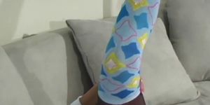 Colored pantyhose for sweetie - video 38