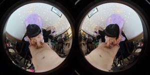 Amateur Teen POV VR with Swallow