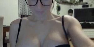 Hot Webcam Secretary Masturbates