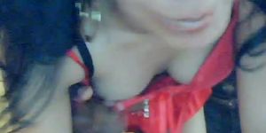 Paki Porn Webcam of Paki Girl in Red and Big Black Madrasi Goonda -  Tnaflix.com