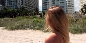 MOFOS - Beach beauty assfucked before cock gobbling