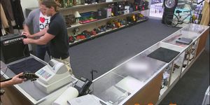 Muscled pawn fucked for cash by pawnbrokers