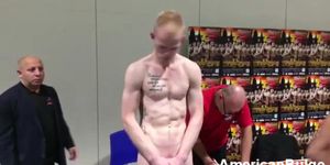 Straight Hot Boxer Exposed at Naked Weigh In
