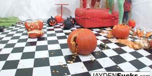 Jayden Jaymes and Kristina's Pumpkin Fun - video 1 (Kristina Rose)