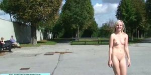 Sweet Teen Lucie has Fun on Public Places