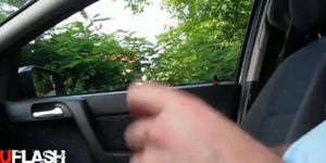 Flashing in Car